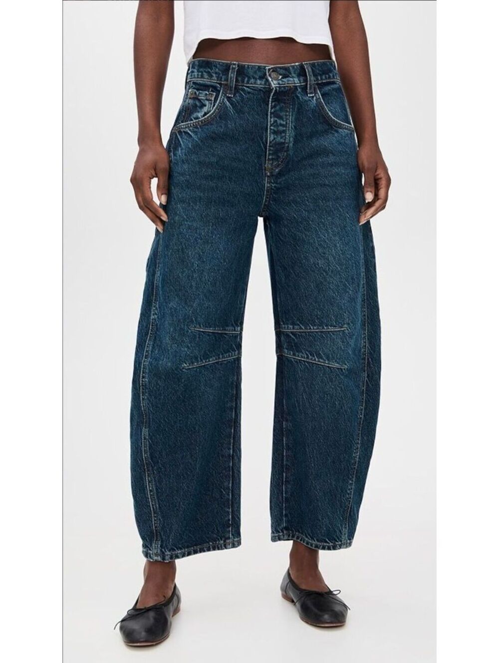 NWOT|Sz.29 |Free People Good Luck Mid Rise Barrel Jeans